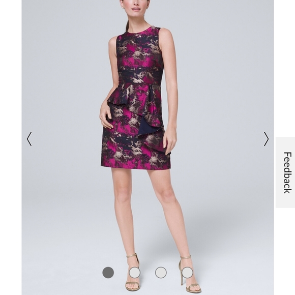 NWT- Vince Camuto Printed Jacquard Sheath Dress Size 4 - Picture 12 of 13